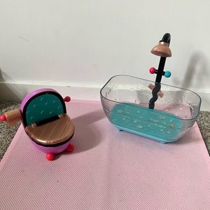 LOL doll bathroom set